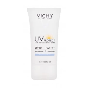 Vichy UV Protect Daily Care Anti-Shine Cream SPF50 40 ml denný pleťový krém na veľmi suchú pleť; na pigmentové škvrny; na citlivú a podráždenú pleť