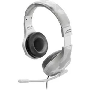 SpeedLink RAIDOR herní headset na kabel přes uši, jack 3,5 mm, maskáčová, bílá