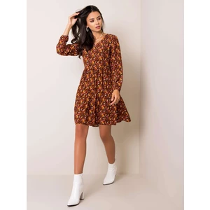 SUBLEVEL Black and brown floral dress