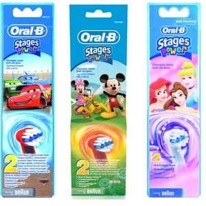 Oral B Stages Power EB10 Mickey Mouse náhradné hlavice na zubnú kefku extra soft 2 ks