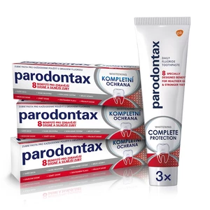 Parodontax Complete Protection Whitening bieliaca zubná pasta s fluoridom 3x75 ml