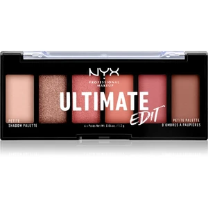 NYX Professional Makeup Ultimate Edit Petite Shadow paletka očních stínů odstín 01 Warm Neutrals 6x1.2 g