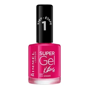 Rimmel Super Gel By Kate gélový lak na nechty bez použitia UV/LED lampy odtieň 024 Red Ginger 12 ml