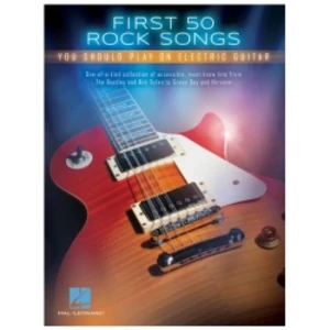 Hal Leonard First 50 Rock Songs Guitar Music Book