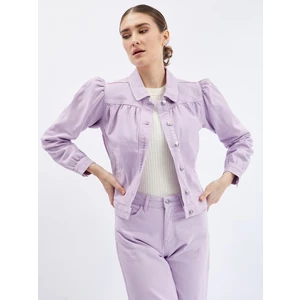 Orsay Light purple denim jacket with puffed sleeves - Ladies