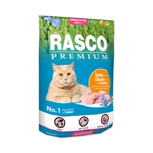 Rasco Premium Cat Sensitive, Turkey, Chicory, Root Lactic acid bacteria 400g