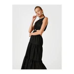 Koton Rachel Araz X - Embroidered Long Dress With Window Detail