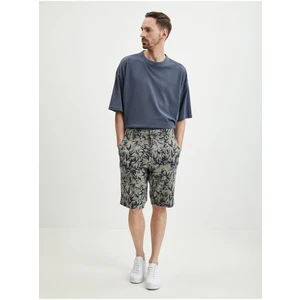 Grey Mens Patterned Shorts LERROS - Men