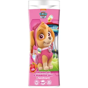 Nickelodeon Paw Patrol Shower gel& Shampoo 2in1 šampón a sprchový gél pre deti Strawberry 300 ml