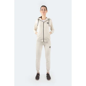 Slazenger Younger Women's Tracksuit Suit Beige