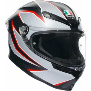 AGV K6 S Matt Black/Grey/Red L Přilba