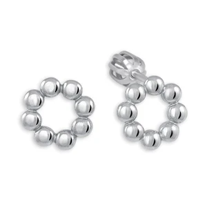 Brilio Silver Minimalistické stříbrné náušnice Kroužky 431 001 02805 04