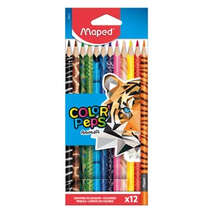 Maped Pastelky Color’ Peps Animals, 12 barev