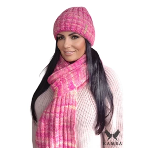 Női szett Kamea Kamea_Set_Hat&Scarf_K.21.236.10_Magenta