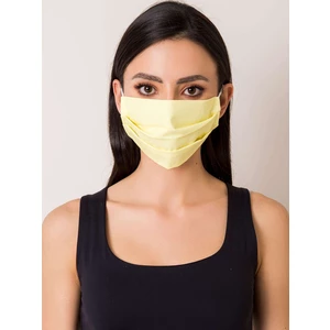 Yellow protective mask made of cotton
