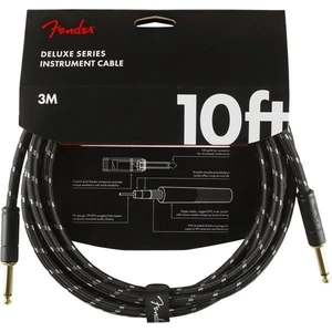 Fender Deluxe Series Čierna 3 m Rovný - Rovný