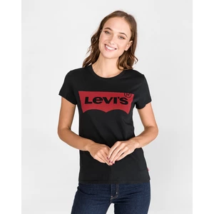 Levi's® The Perfect Graphic Triko Černá
