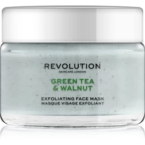 Revolution Skincare Exfoliačná pleťová maska Skincare Green Tea & Walnut (Exfoliating Face Mask) 50 ml