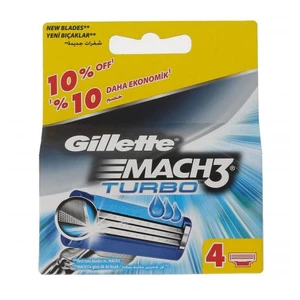 Gillette Mach3 Turbo 4 ks náhradní břit pro muže