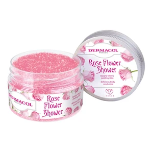 Dermacol Flower Care Rose cukrový telový peeling 200 g