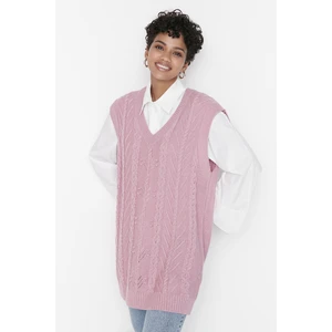 Trendyol Sweater - Pink - Regular fit