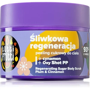 Farmona Tutti Frutti Plum & Cinnamon obnovující cukrový peeling na tělo 300 g