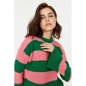Trendyol Sweater - Green - Regular fit