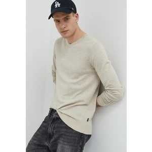 Cream Brindle Basic Sweater Jack & Jones Emil - Men