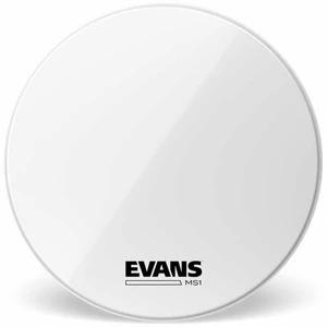 Evans BD22MS1W MS1 Marching Bass White 22" Peaux pour percussions de défilé