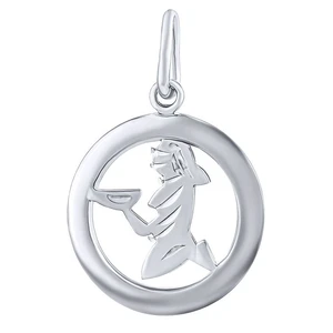 Silvego Stříbrný přívěsek znamení zvěrokruhu Panna - kulatý SILVEGOB10283S09