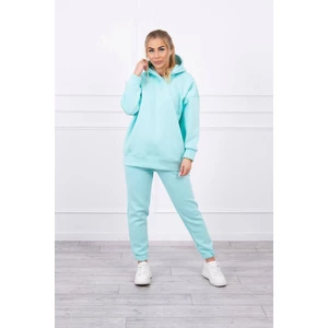 Insulated set with hoodie mint