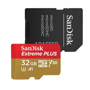 SanDisk Extreme Plus microSDHC 32GB 100MB/s + ada.