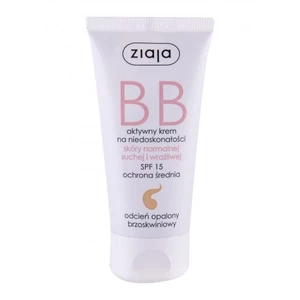 Ziaja BB Cream Normal and Dry Skin SPF15 50 ml bb krém pro ženy Dark s ochranným faktorem SPF