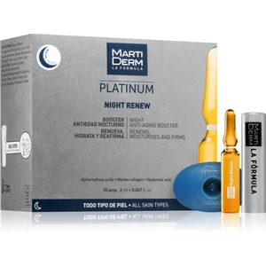 MartiDerm Platinum Night Renew exfoliační peelingové sérum v ampulích 10x2 ml