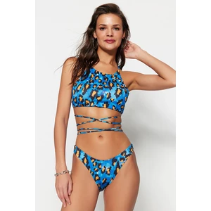 Trendyol Bikini Top - Multicolor - Animal print