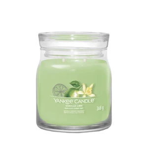 Yankee Candle Aromatická sviečka Signature sklo stredná Vanilla Lime 368 g