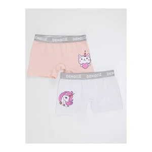 Denokids Boxer Shorts - Pink - Graphic