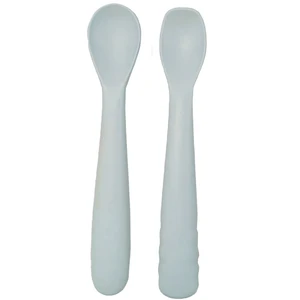 Bo Jungle B-Spoon Shape lyžička Grey 2 ks