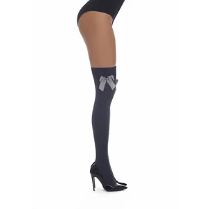 Bas Bleu Knee socks with decorative bow CAMEO 80 DEN