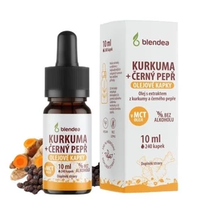 Blendea Kurkuma + čierne korenie olejové kvapky 10 ml