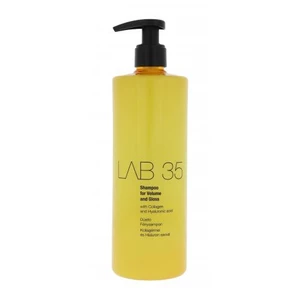 Kallos LAB 35 objemový šampon pro lesk a hebkost vlasů 500 ml