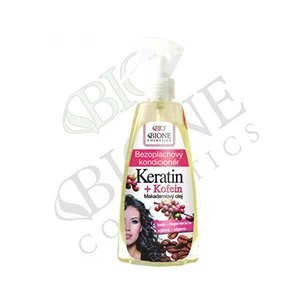 Bione Cosmetics Bezoplachový kondicionér ve spreji Keratin + Kofein 260 ml