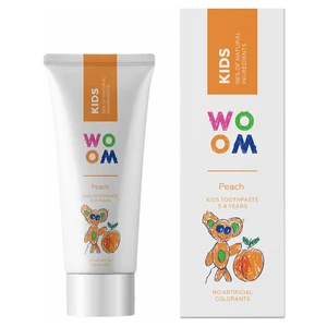 WOOM Detská zubná pasta Kids Peach ( Kids Toothpaste 3-8 Years) 50 ml