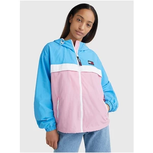 Blue-Pink Women's Lightweight Jacket with Hood Tommy Jeans - Women