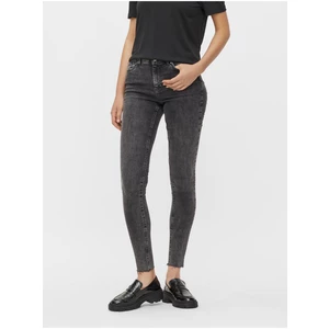 Dark Grey Skinny Fit Jeans Pieces Delly - Women