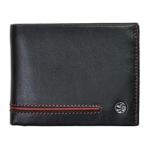 SEGALI Pánská kožená peněženka 753 115 026 black/red