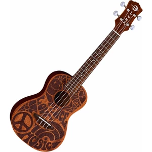 Luna Love Music Peace Koncertní ukulele Mahogany