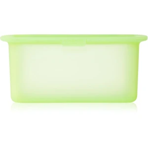 Lékué Reusable Silicone Box nádoba na skladování potravin barva Translucent Green 1000 ml