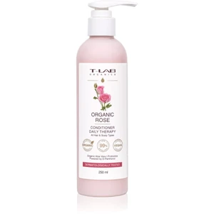 T-LAB Organics Organic Rose Daily Therapy Conditioner hydratační a zklidňující kondicionér pro každodenní použití ml