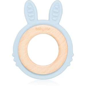 BABYONO Kousátko dřevěno-silikonové Bunny